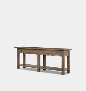 Bayla Console Table Brown Oak