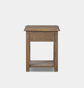 Bayla End Table Weathered Oak