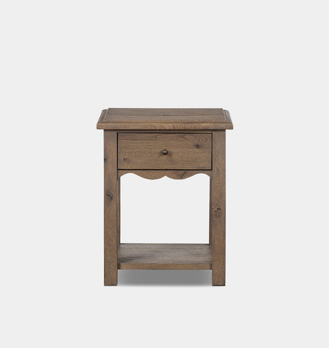 Bayla End Table Weathered Oak