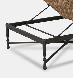 Breton Outdoor Chaise Alessi Linen