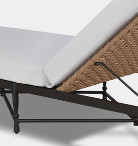 Breton Outdoor Chaise Alessi Linen