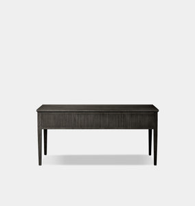 Bush Desk Distressed Black Oak