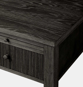 Bush Desk Distressed Black Oak