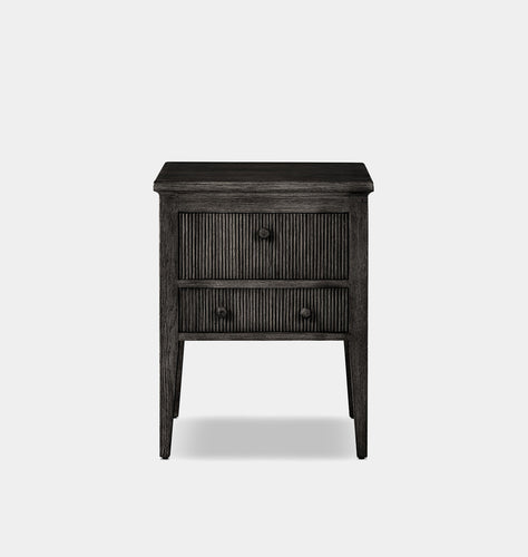 Bush Nightstand Distressed Black