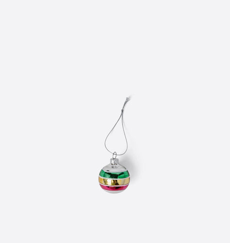 Heirloom Striped Glass Ornament