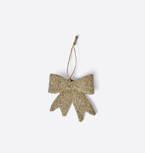 Lexie Glitter Bow Ornament