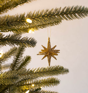 Gold Starburst Ornament Small