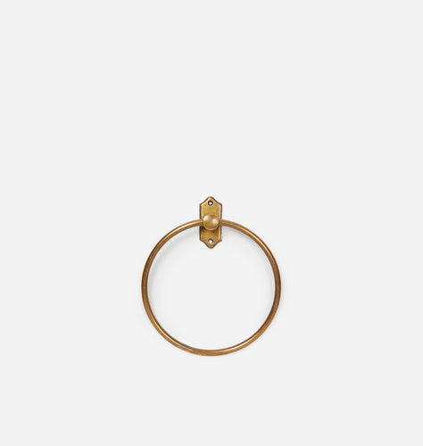 Mateo Brass Towel Ring