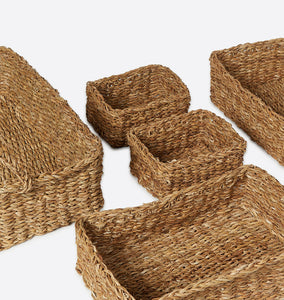 Ava Nested Seagrass Baskets S/5
