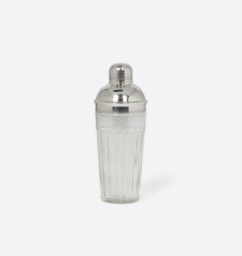 Glass Cocktail Shaker w/ Stainless Steel Top