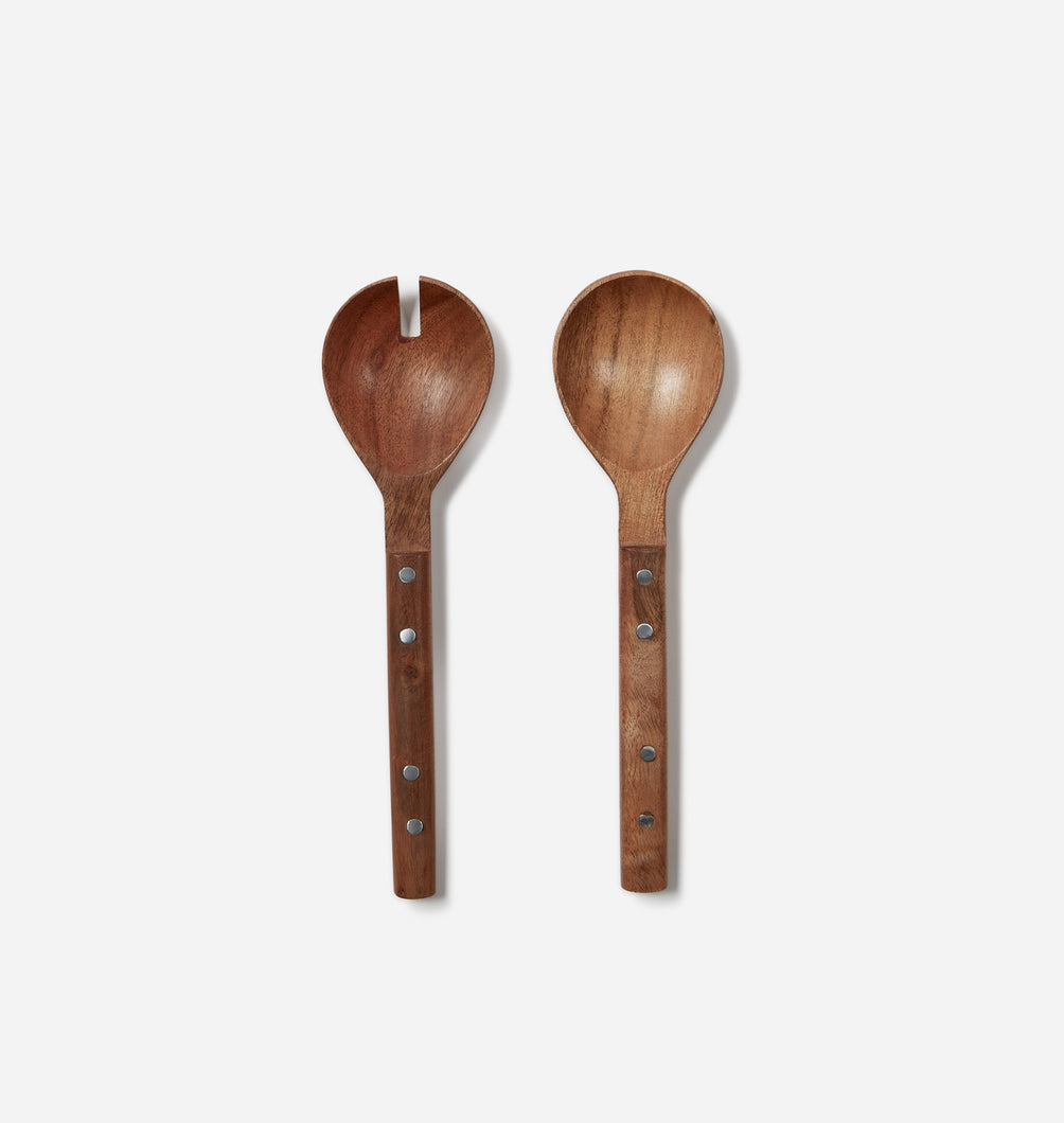 Raelyn Mango Wood Salad Servers S/2