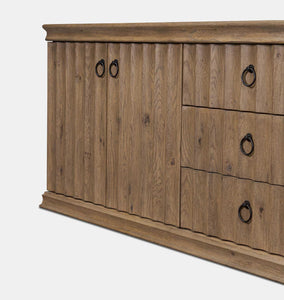 Cambra Media Console Drifted Oak