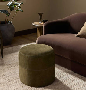 Camino Ottoman Nubuck Olive