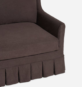Carpenter Skirted Slipcovered Chaise Sofa