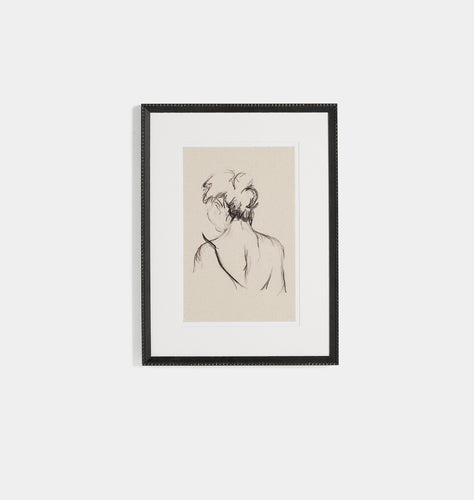 Charcoal Her by Brittney Schulz Framed Print