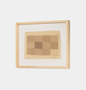 Checkered Earth Tones Framed Print