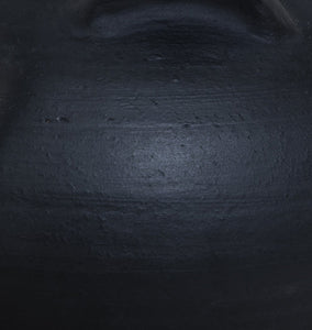 Civita Vessel Aged Black Terracotta