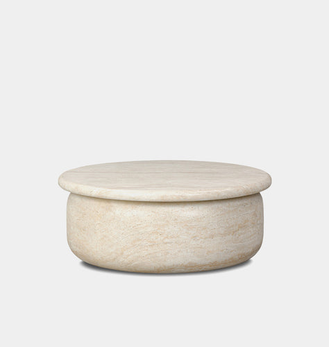 Dayna Coffee Table Faux Travertine
