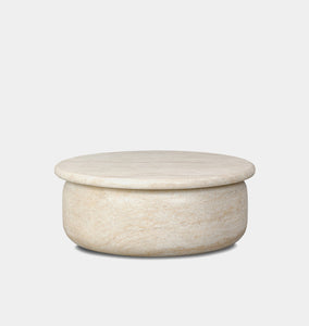 Dayna Coffee Table Faux Travertine