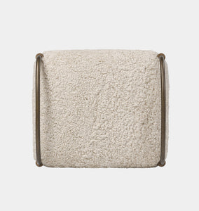 Demi Accent Stool Beige Shearling