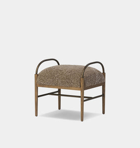 Demi Accent Stool Sepia Shearling