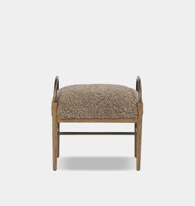 Demi Accent Stool Sepia Shearling