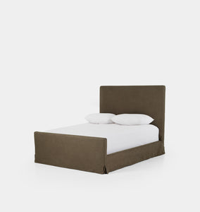 Diana Slipcover Bed Coffee