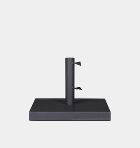 Baska Outdoor Umbrella Stand - Black Stainless Steel