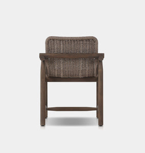 Dume Outdoor Dining Armchair Dark Woven