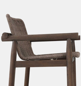 Dume Outdoor Dining Armchair Dark Woven