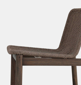 Dume Outdoor Dining Chair Dark Woven