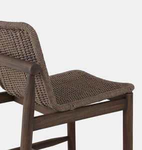 Dume Outdoor Dining Chair Dark Woven