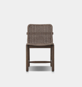 Dume Outdoor Dining Chair Dark Woven