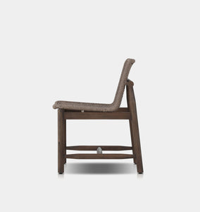 Dume Outdoor Dining Chair Dark Woven