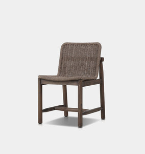 Dume Outdoor Dining Chair Dark Woven