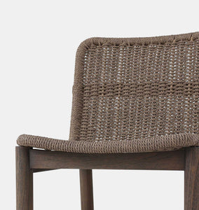 Dume Outdoor Dining Chair Dark Woven