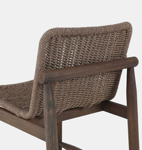 Dume Outdoor Dining Chair Dark Woven