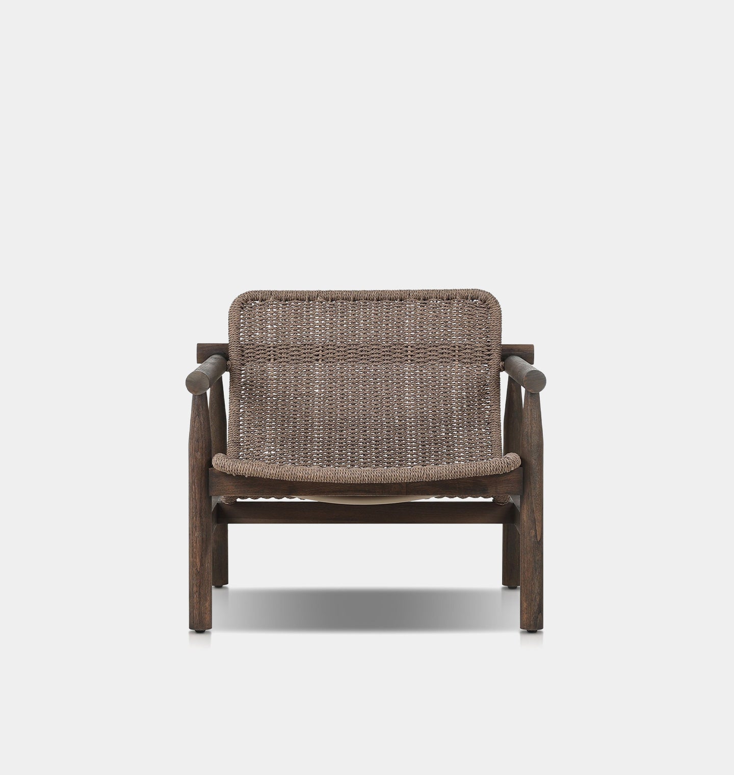 Dume Outdoor Lounge Chair Dark Woven