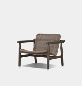 Dume Outdoor Lounge Chair Dark Woven