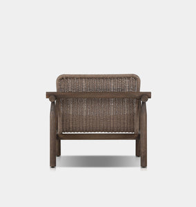 Dume Outdoor Lounge Chair Dark Woven