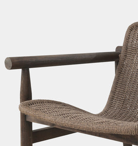 Dume Outdoor Lounge Chair Dark Woven