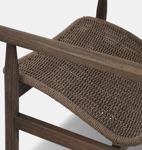 Dume Outdoor Lounge Chair Dark Woven