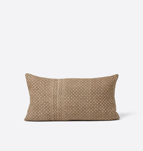 Vintage Lumbar Pillow O.XXV.XVII 13" x 23"