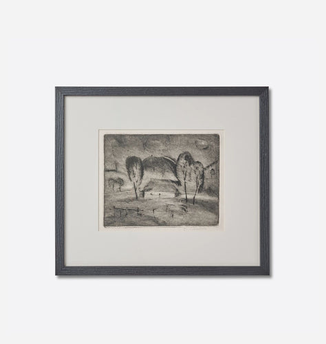 Vintage Framed Original Sketched Art III