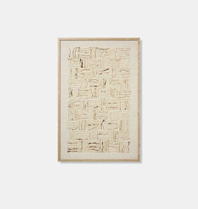 Big Sur Ivory / White Framed Wall Art
