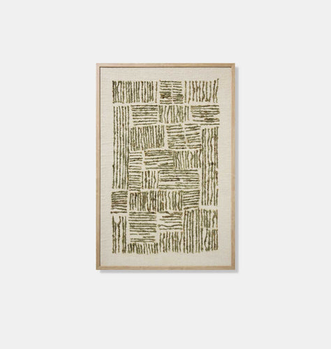 Idlywild Green Framed Wall Art