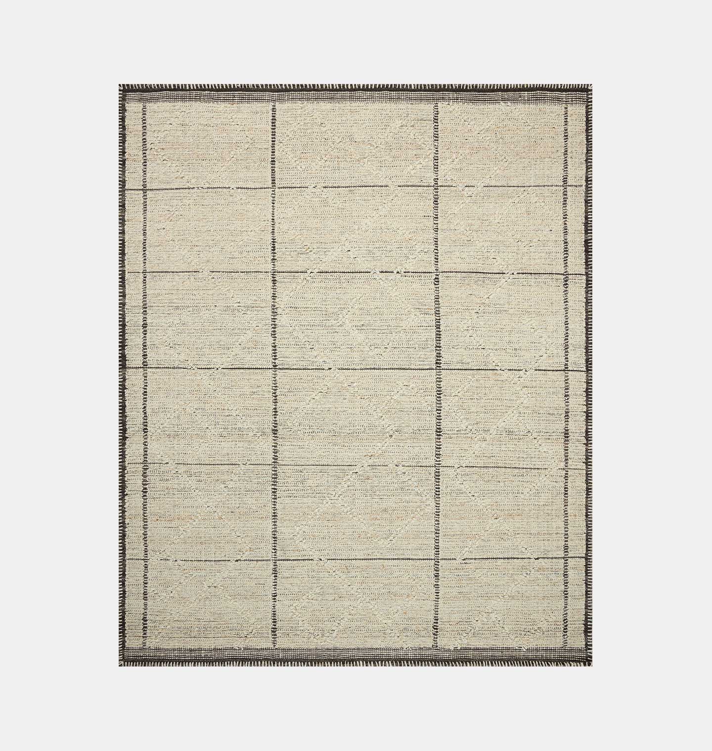 Bowie BOE-01  Ivory / Mocha Area Rug