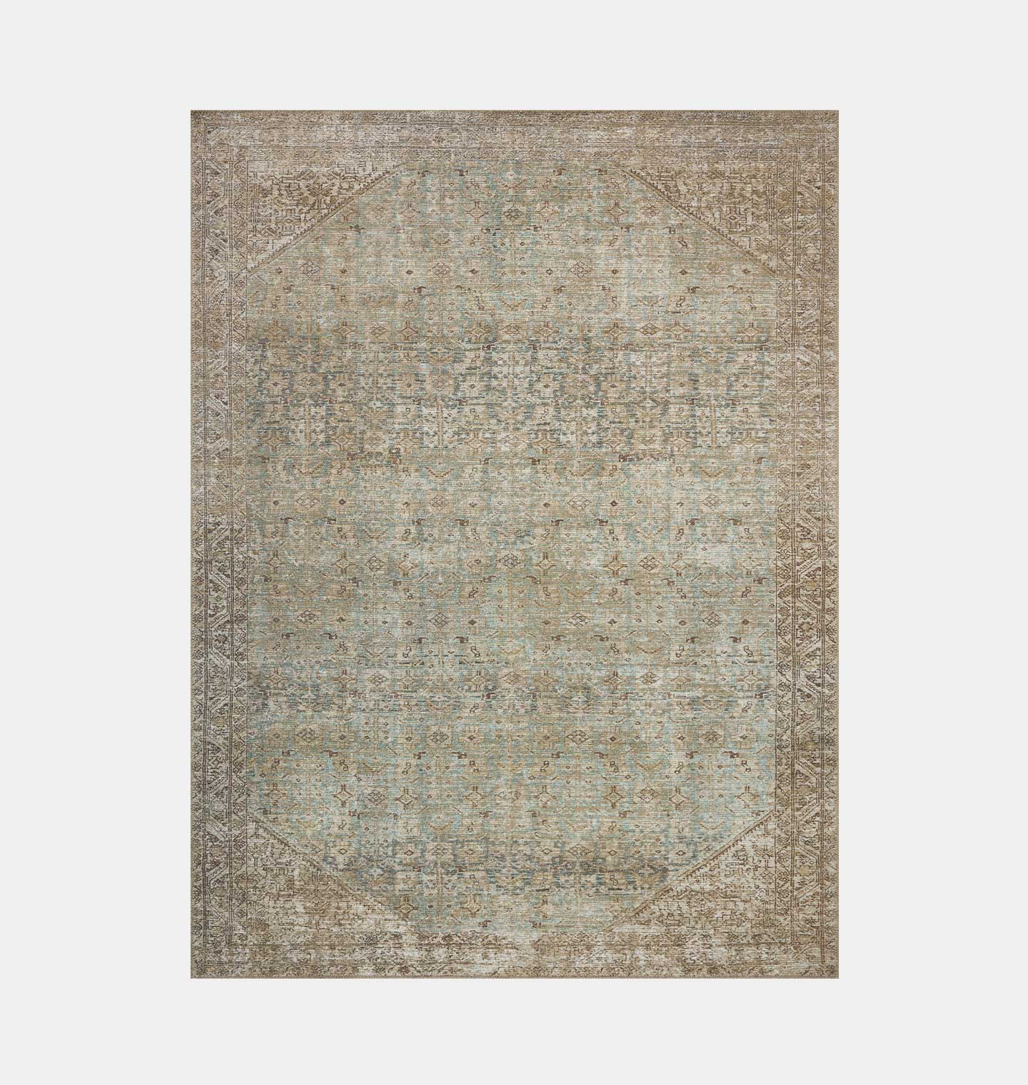 Cambria CBR-05 Aqua / Natural Area Rug