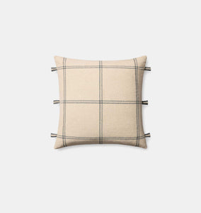 Lainey 24'' x 24'' Pillow Natural Blue