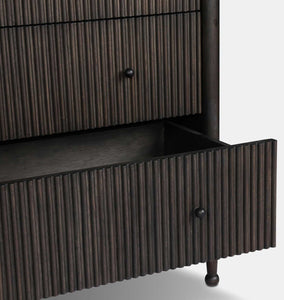Eloise 6 Drawer Dresser Smoked Black Mindi